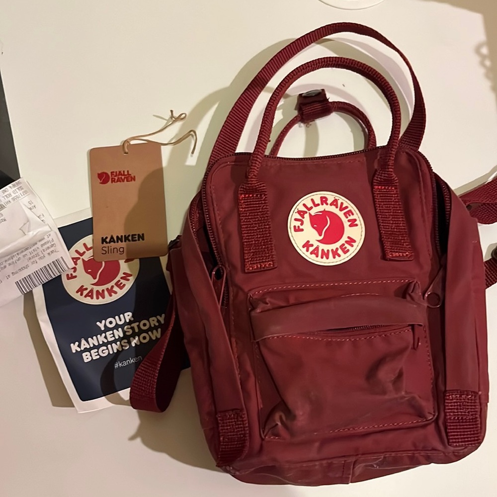 Fjallraven kanken sling bag.